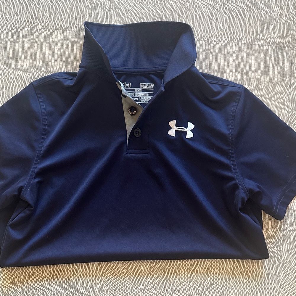 Under Armour Kids Dark Blue Polo